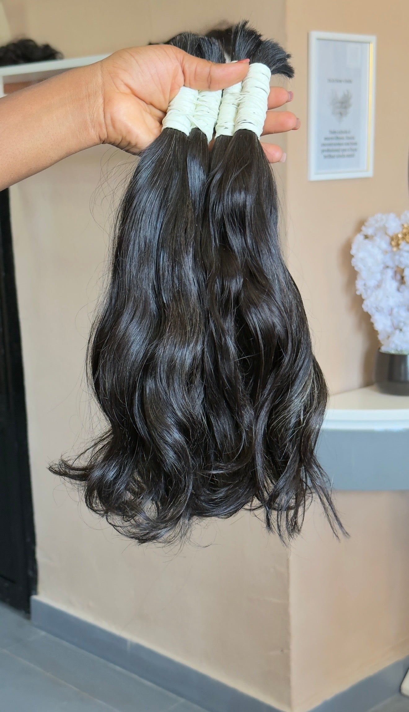 Extensões de cabelo humano