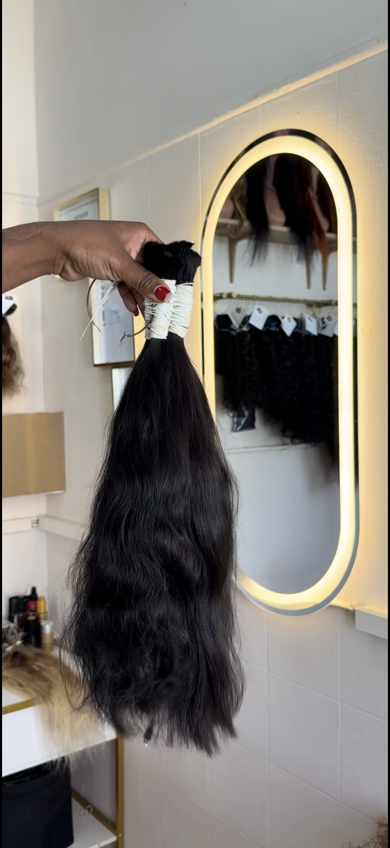 Extensões de cabelo humano