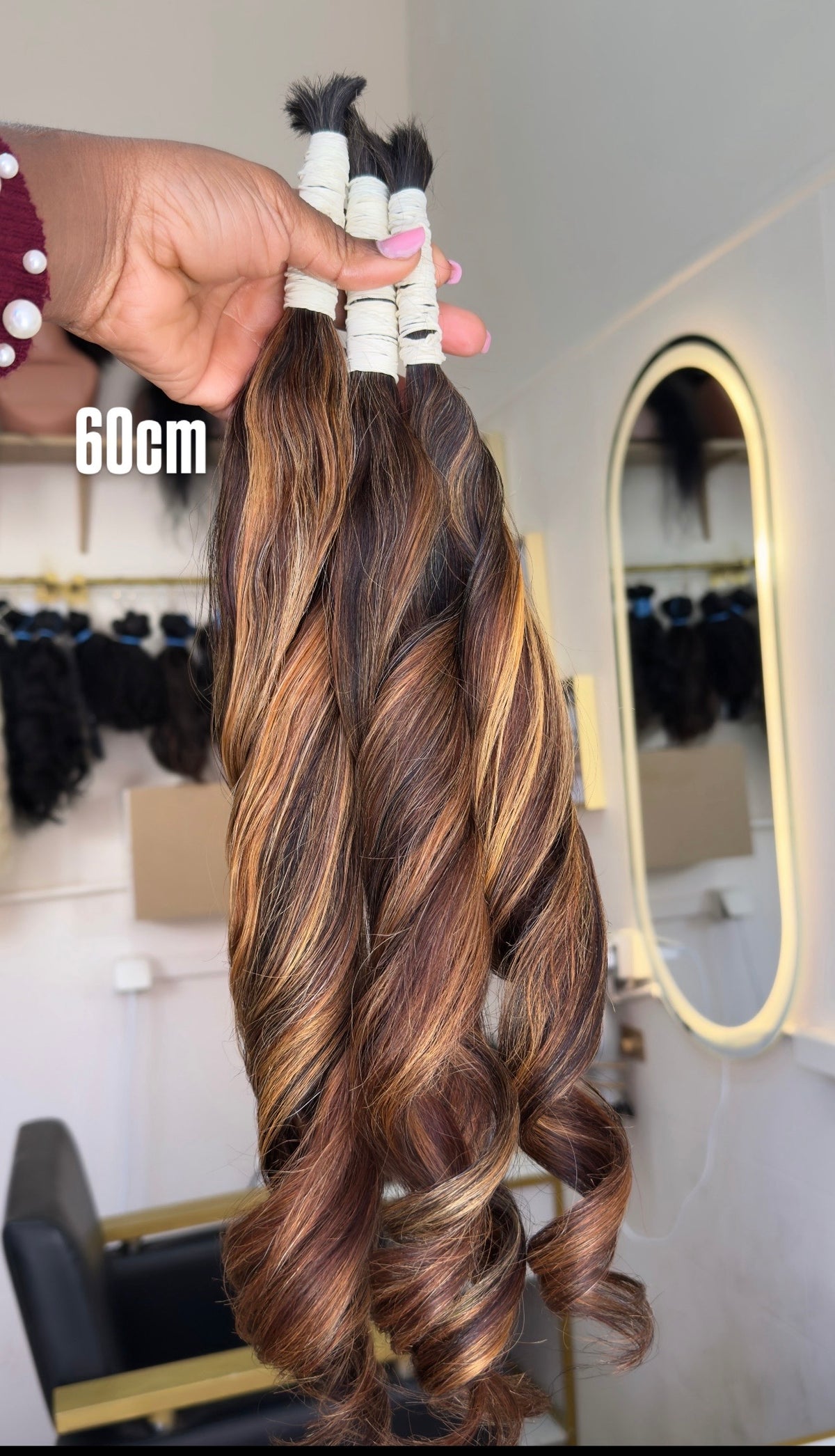 Cabelo+aplicação tamanho 60/65a70Cm