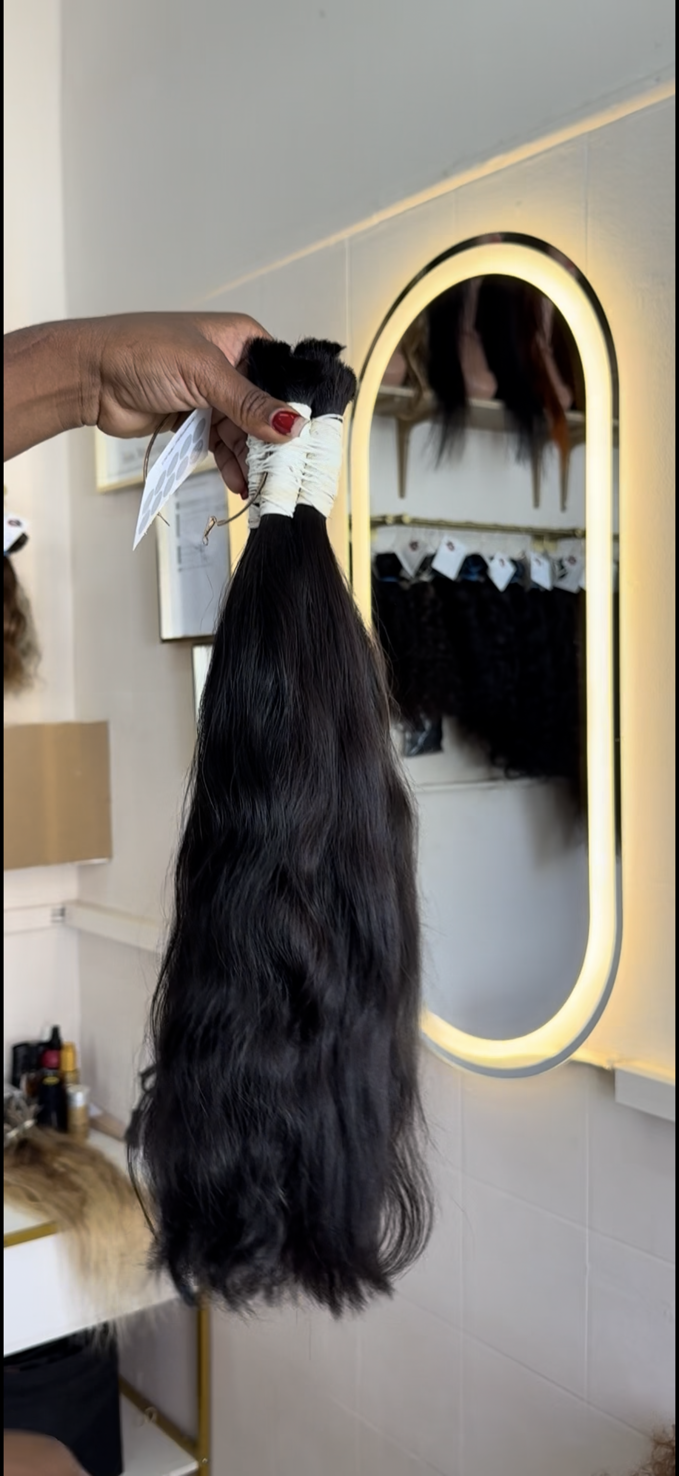 Extensões de cabelo humano