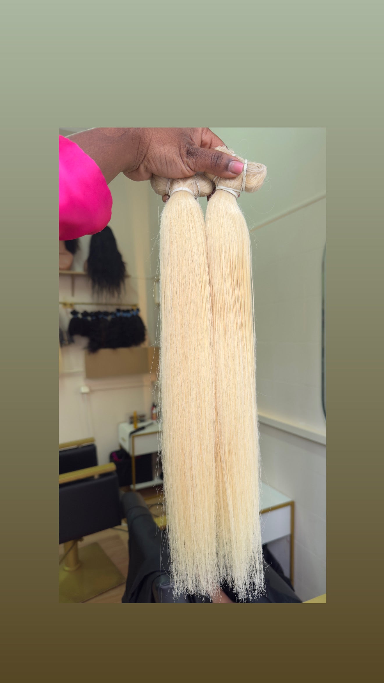 Extensões de cabelo humano loiro liso