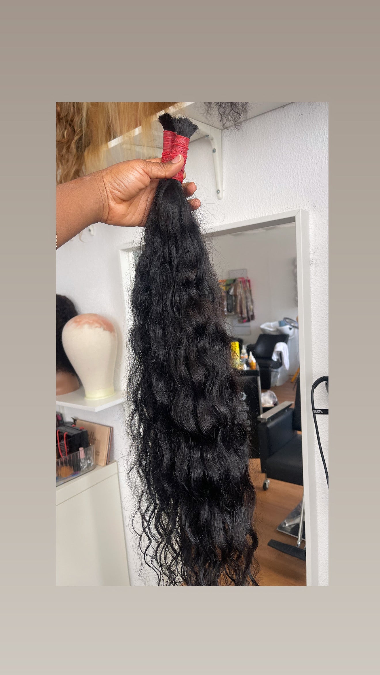 Extensões de cabelo humano cacheado