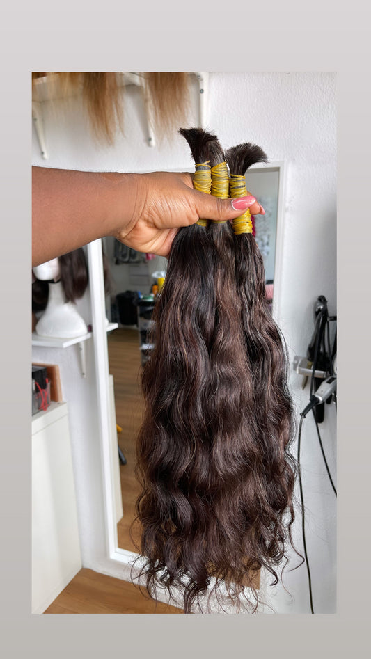 Extensões de cabelo humanos