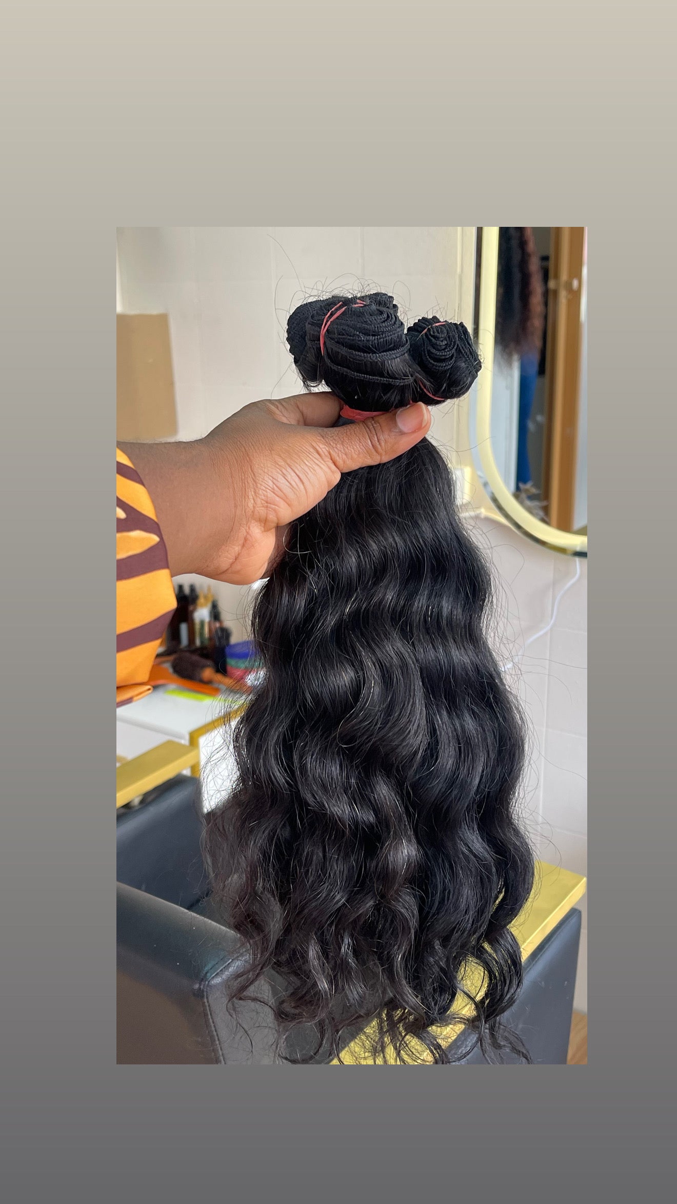 Extensões de cabelo humano