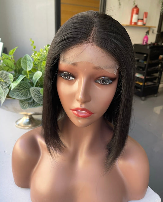 Peruca de cabelo humano Chanel