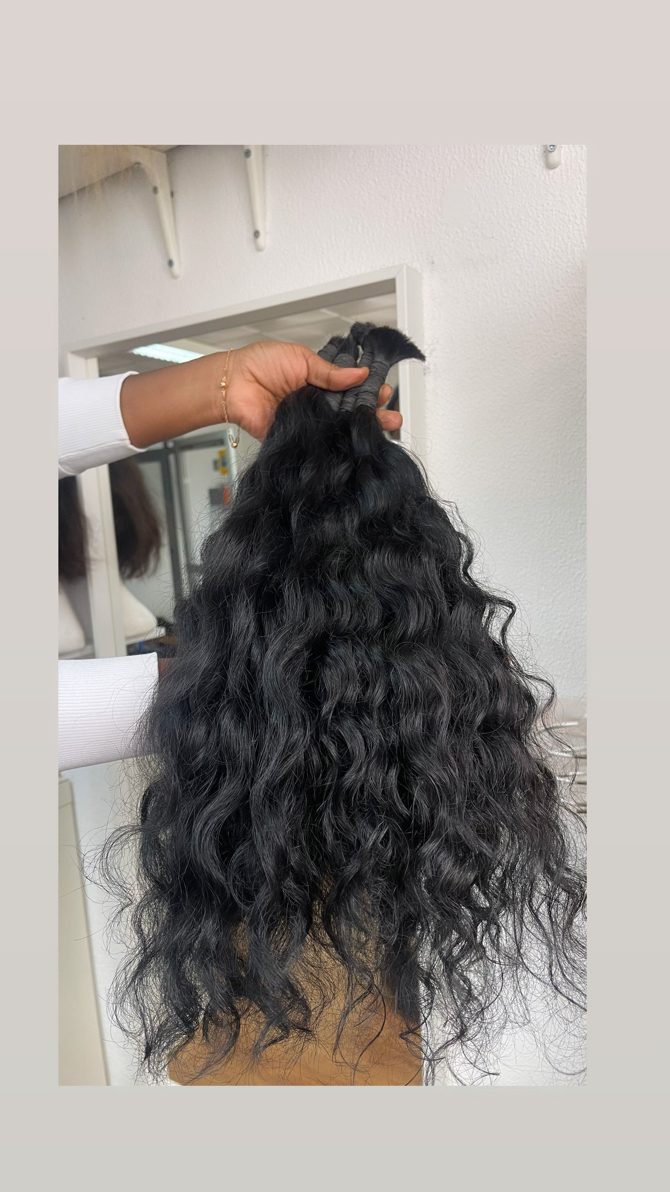 Extensões de cabelo humano cacheado