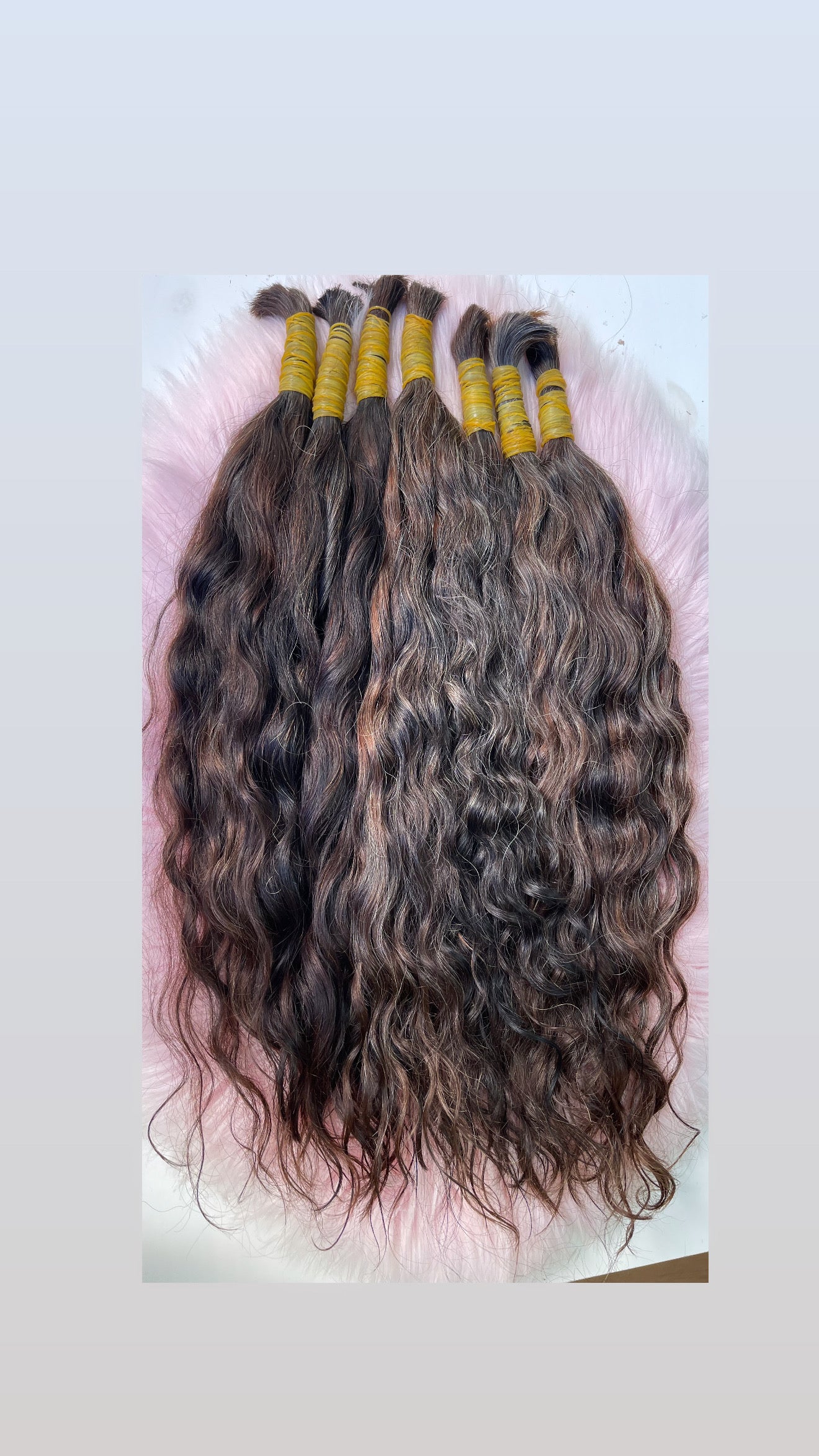 Extensões de cabelo humanos