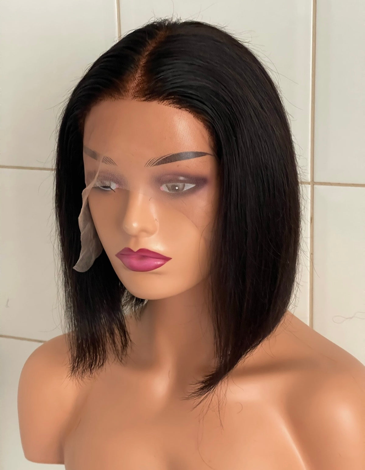 Peruca de cabelo humano Chanel