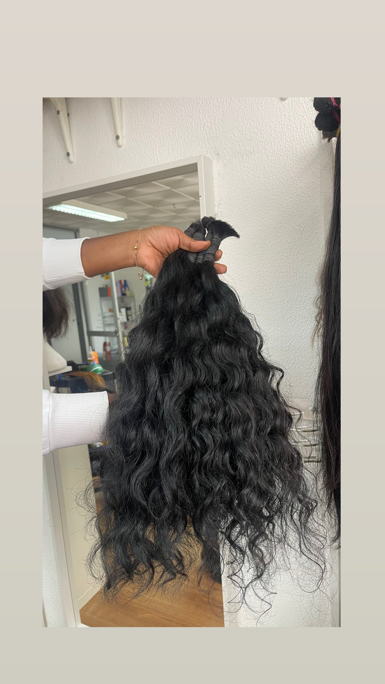 Extensões de cabelo humano cacheado