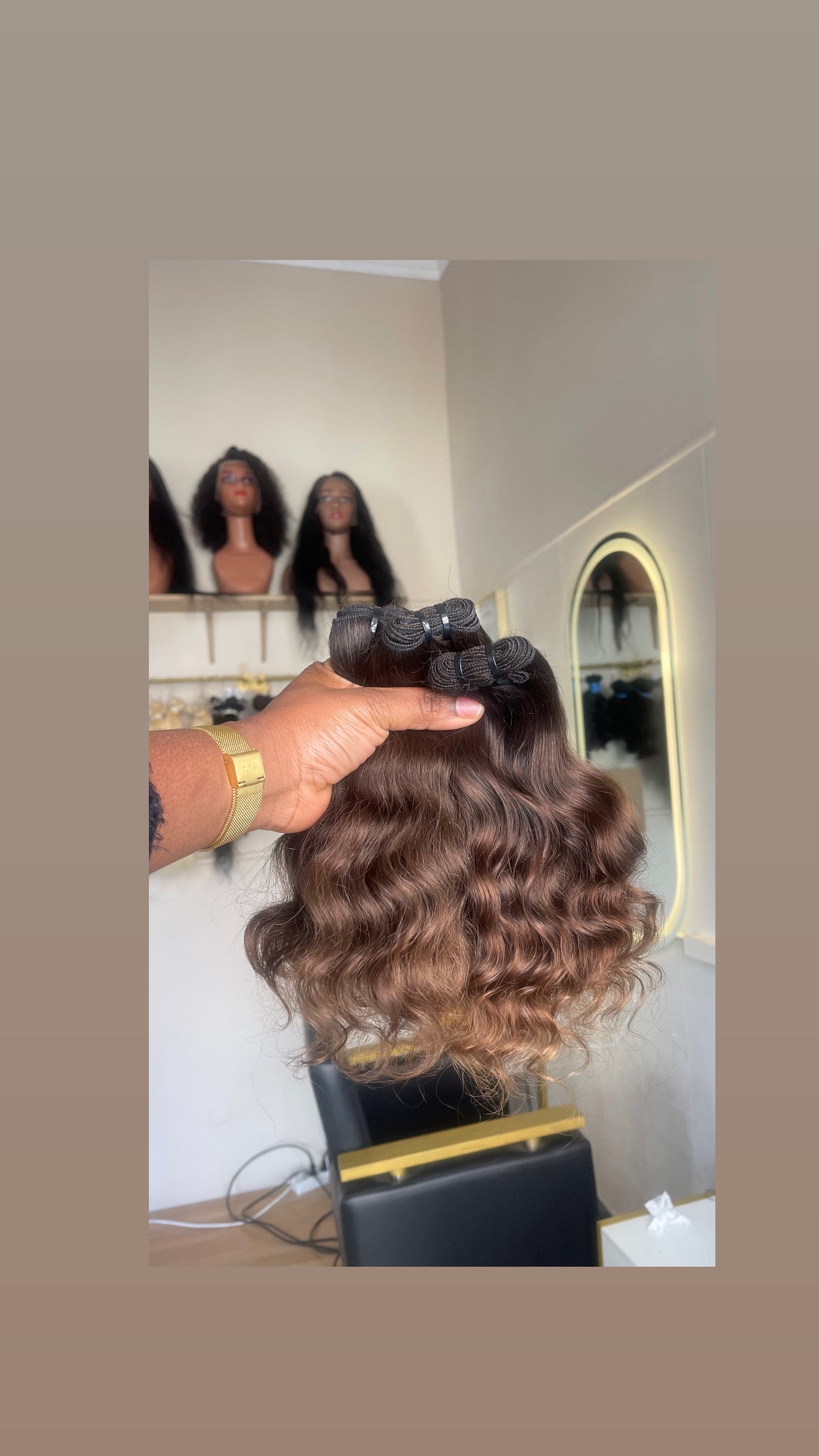 Cabelo humano castanho claro