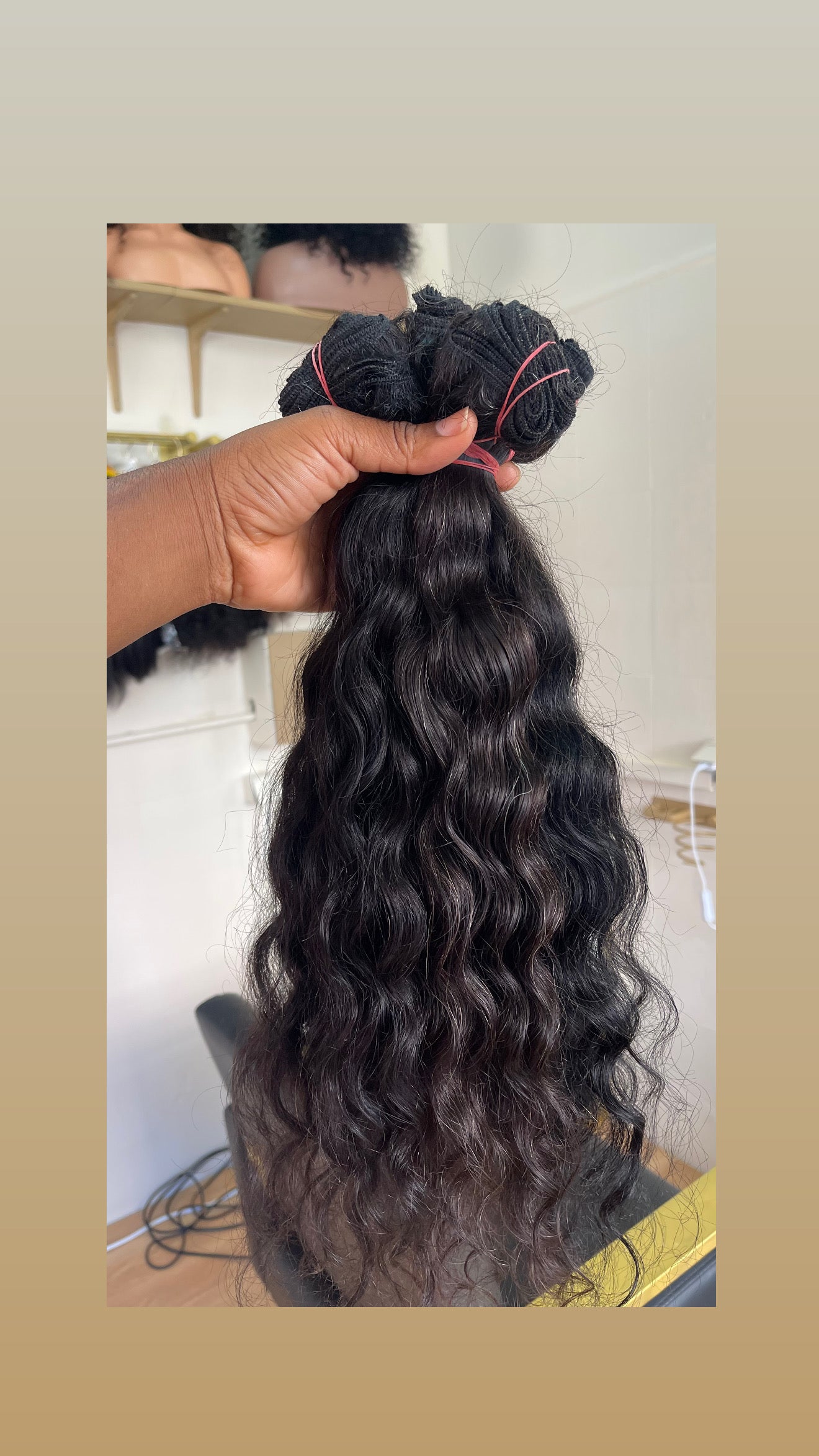 Extensões de cabelo humano
