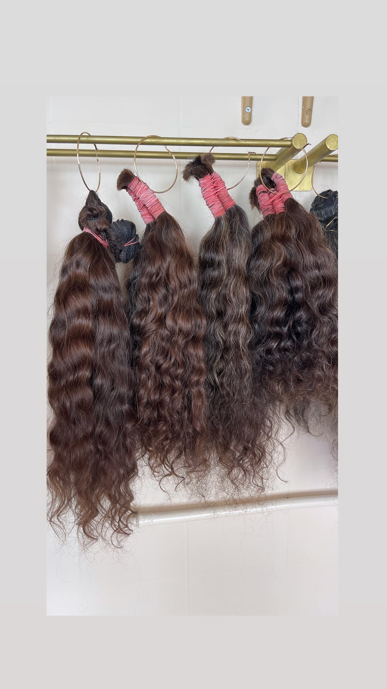 Extensões de cabelo humano