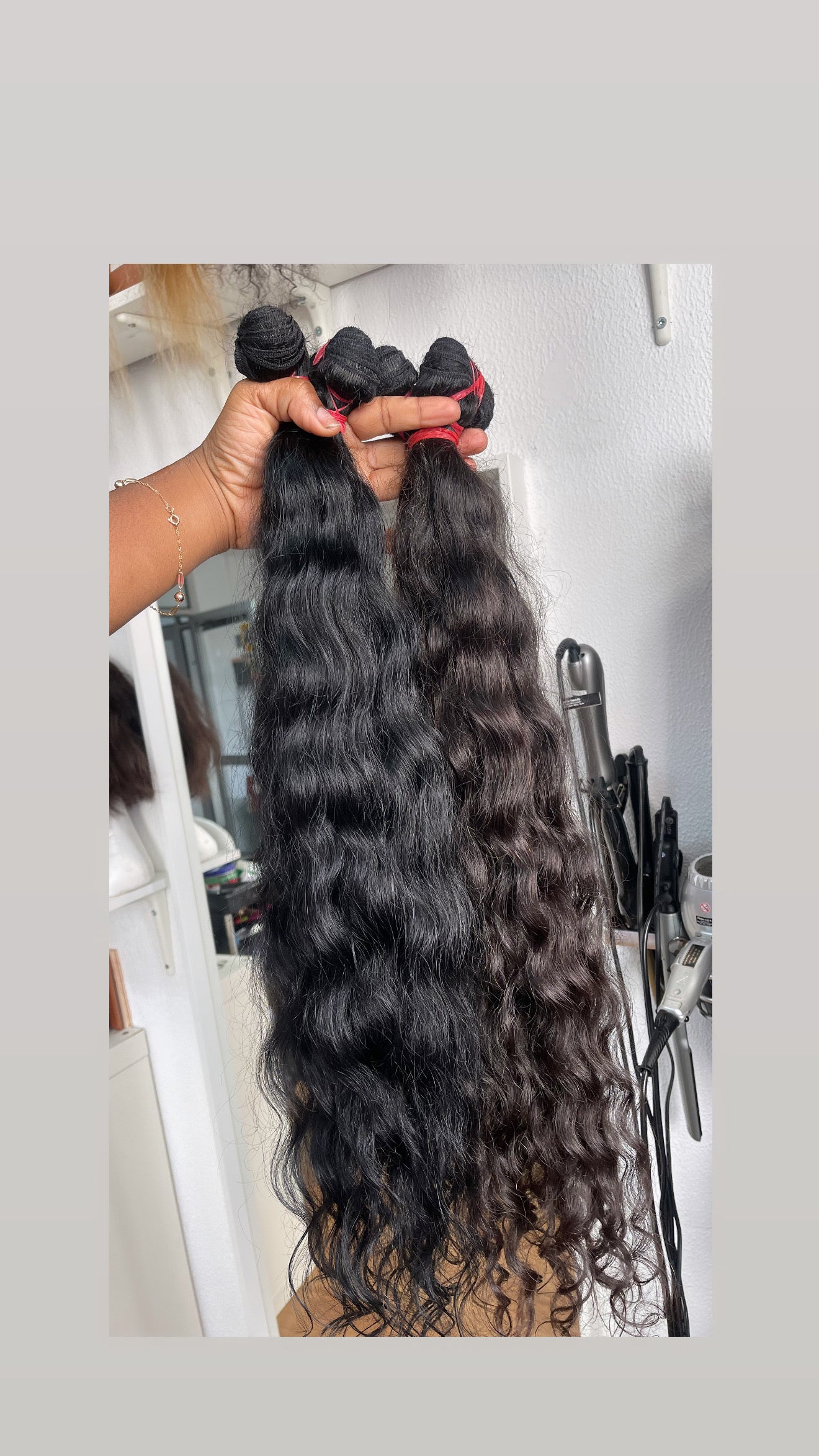 Extensões de cabelo humano cacheado