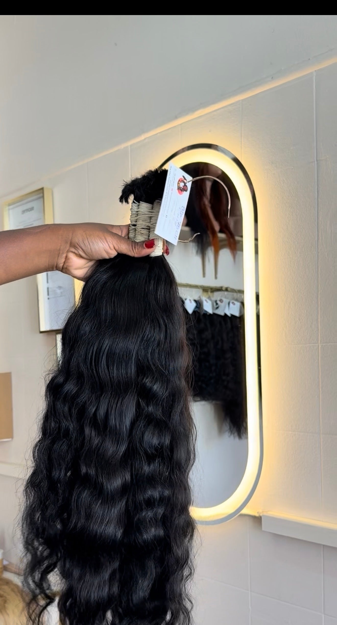 Extensões de cabelo humano