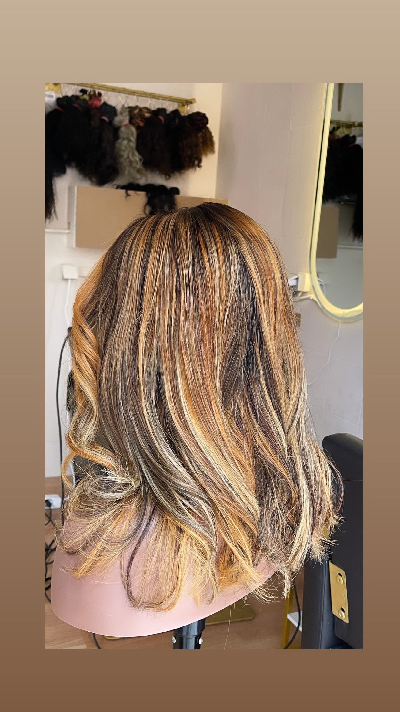 Peruca de cabelo humano