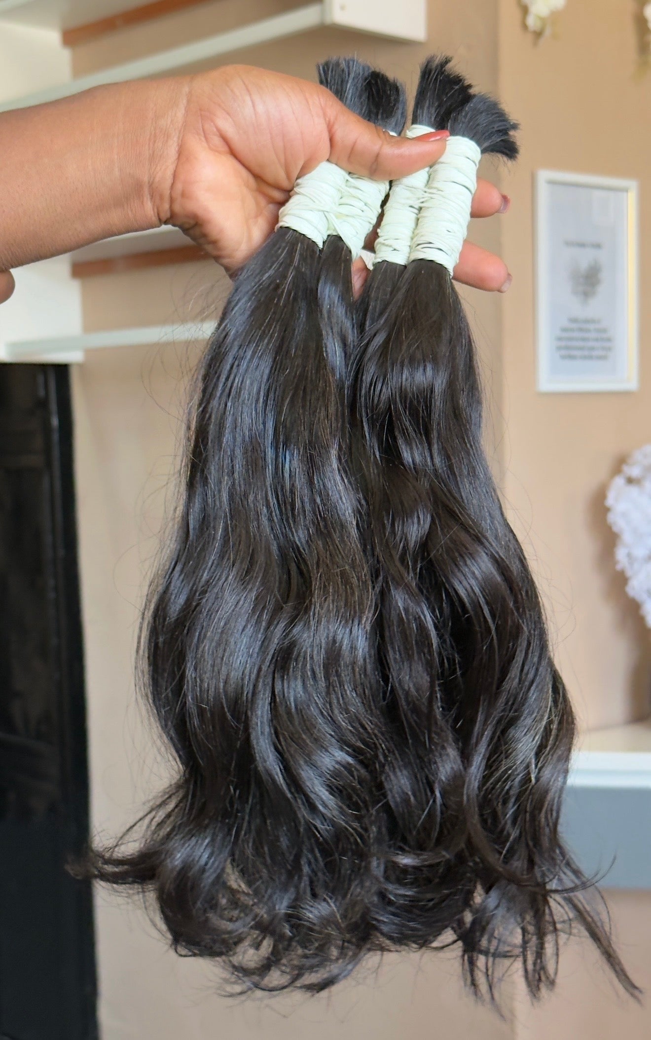 Extensões de cabelo humano