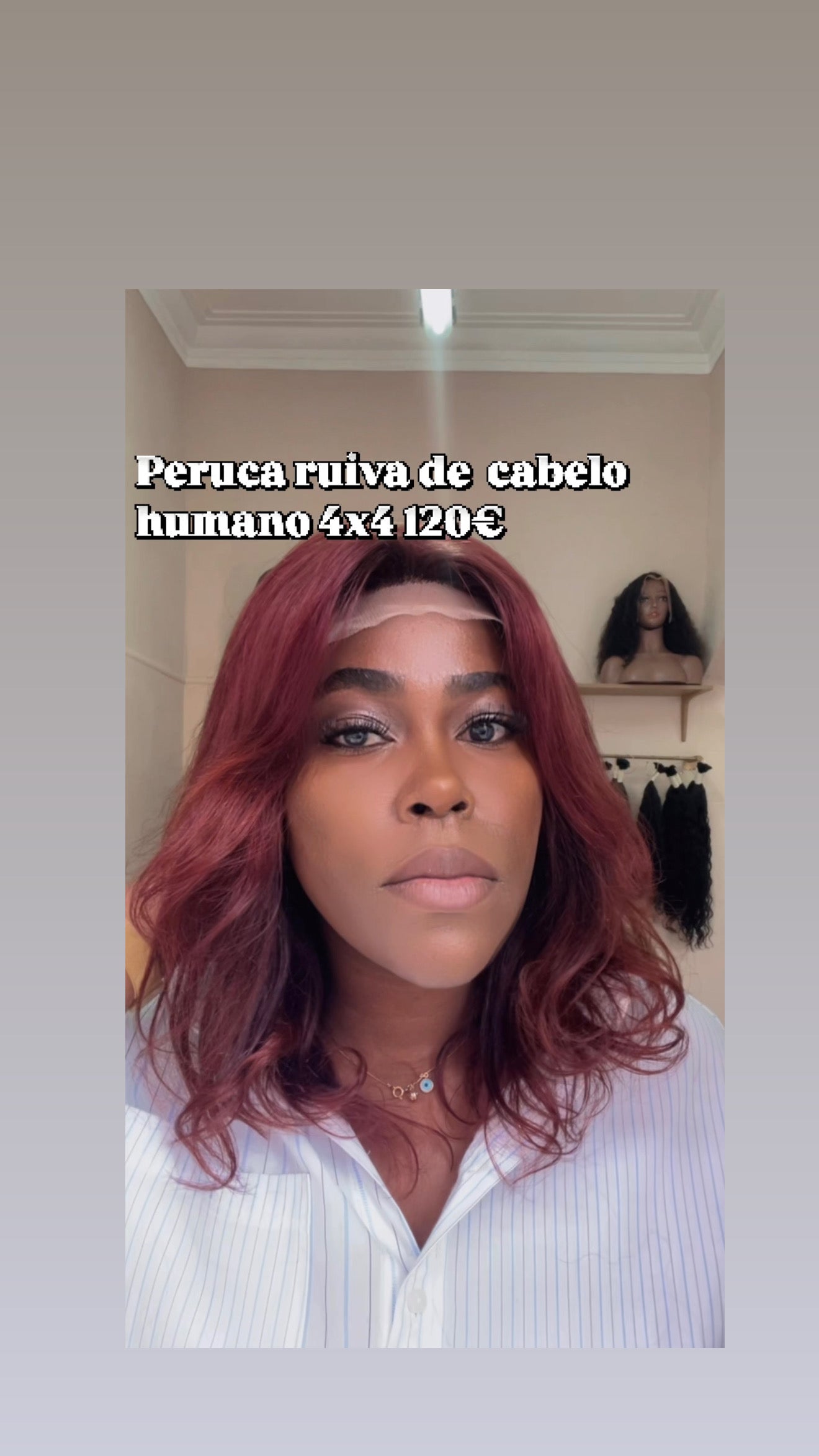 Peruca de cabelo humano