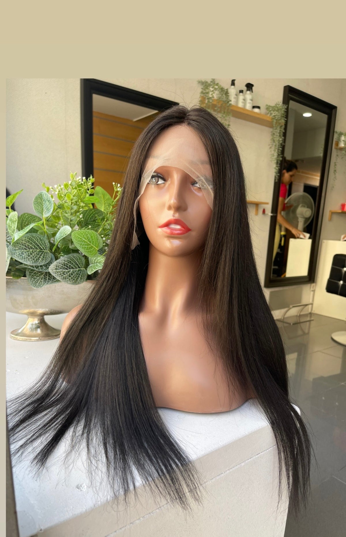 Peruca de cabelo humano