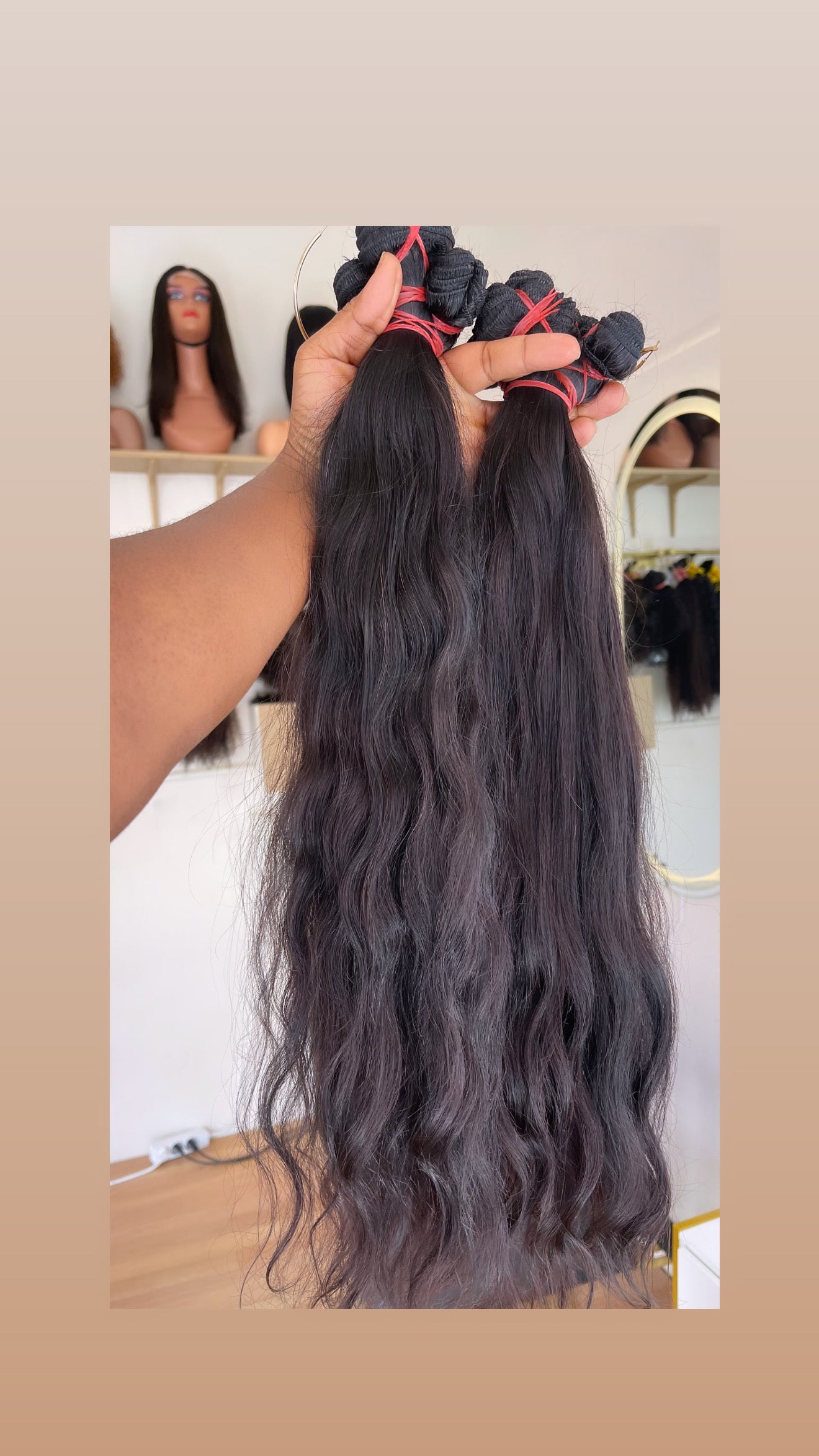 Extensões de Cabelo humano ondulado