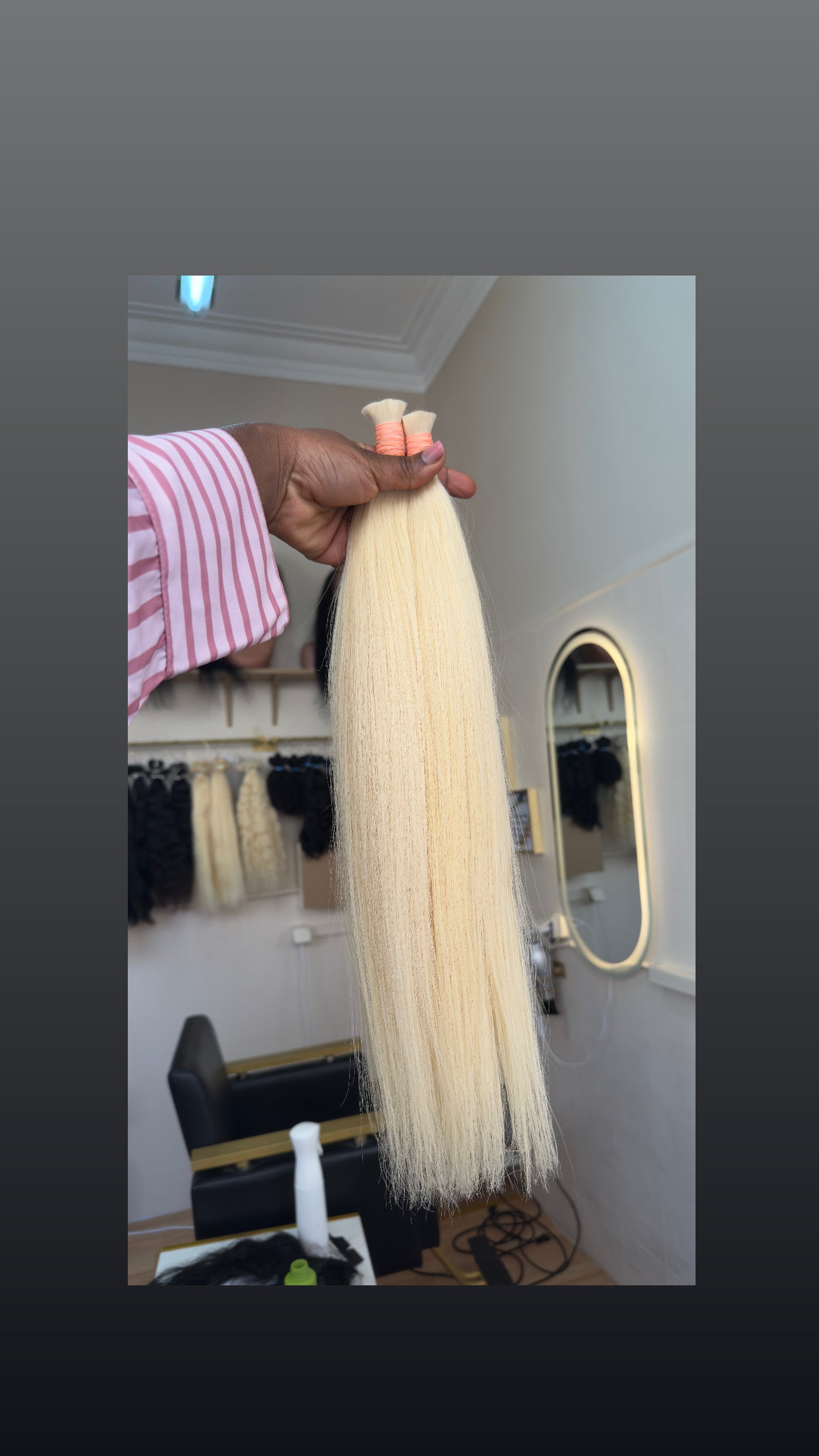 Extensões de cabelo humano loiro liso