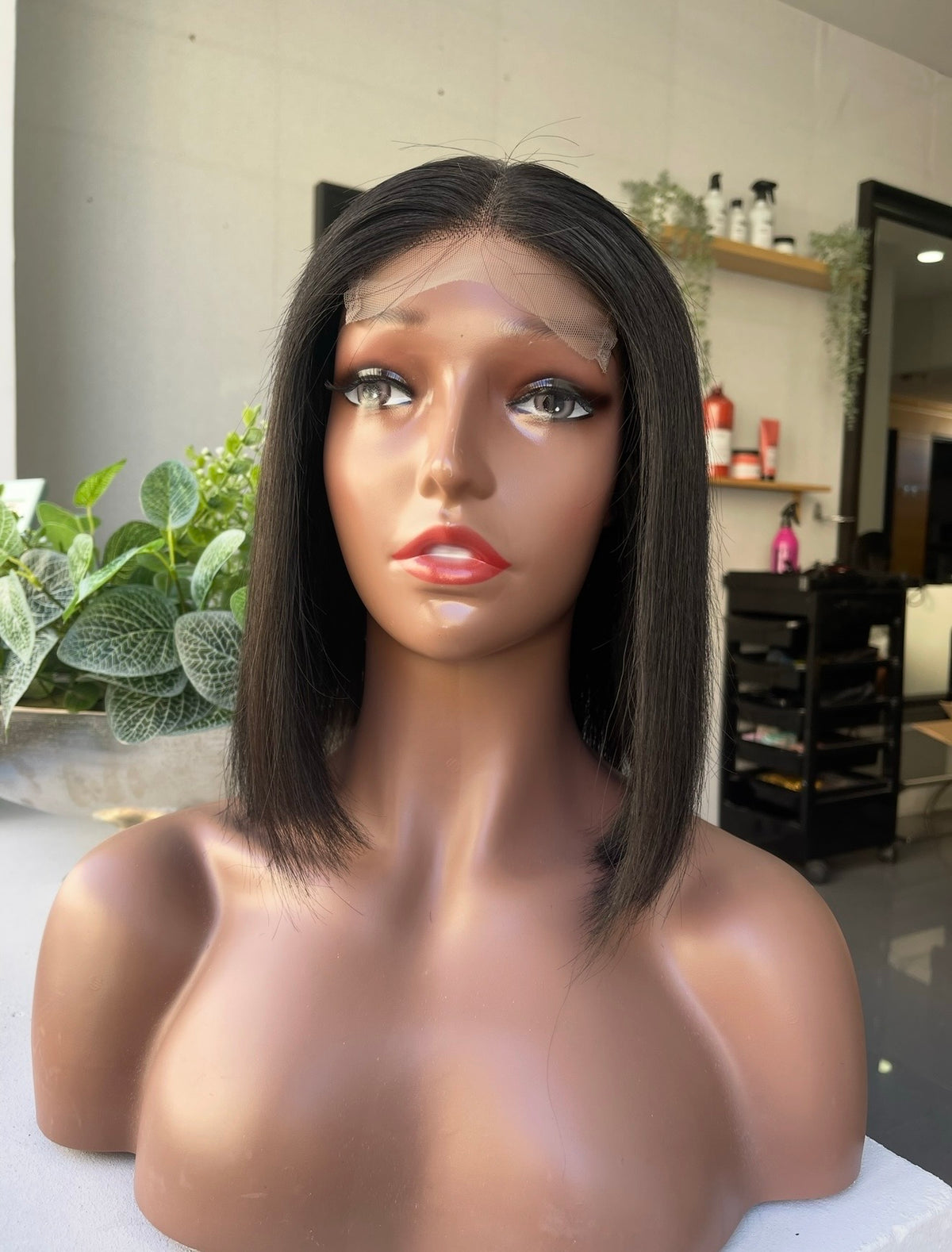 Peruca de cabelo humano Chanel