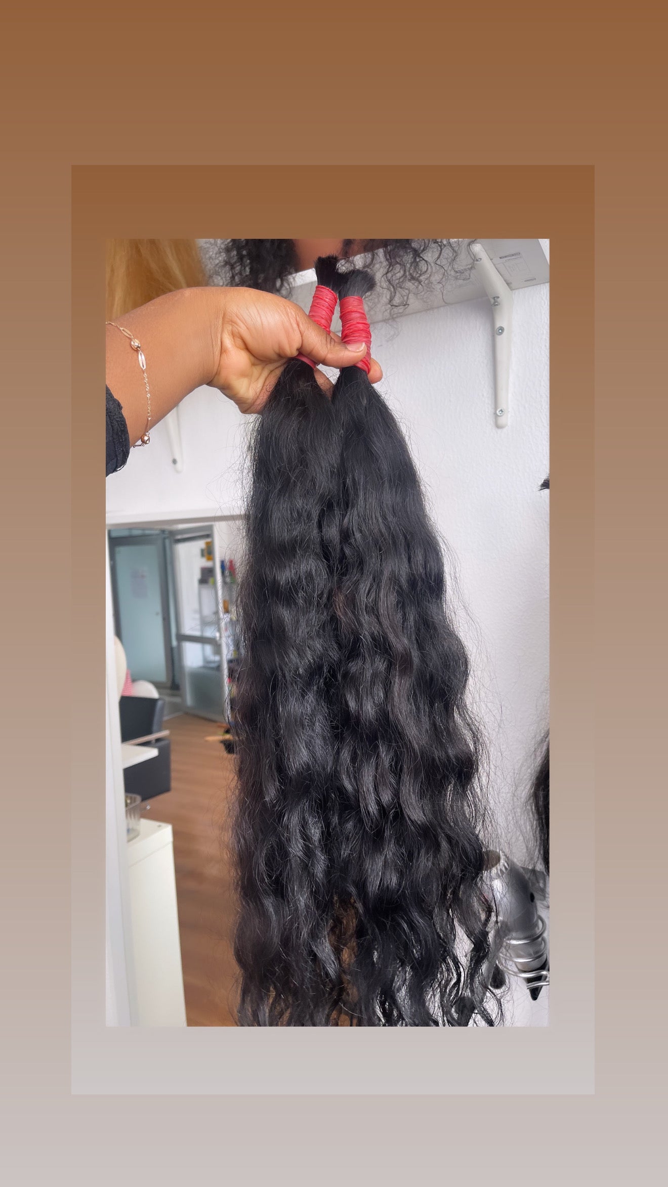 Extensões de cabelo humano cacheado