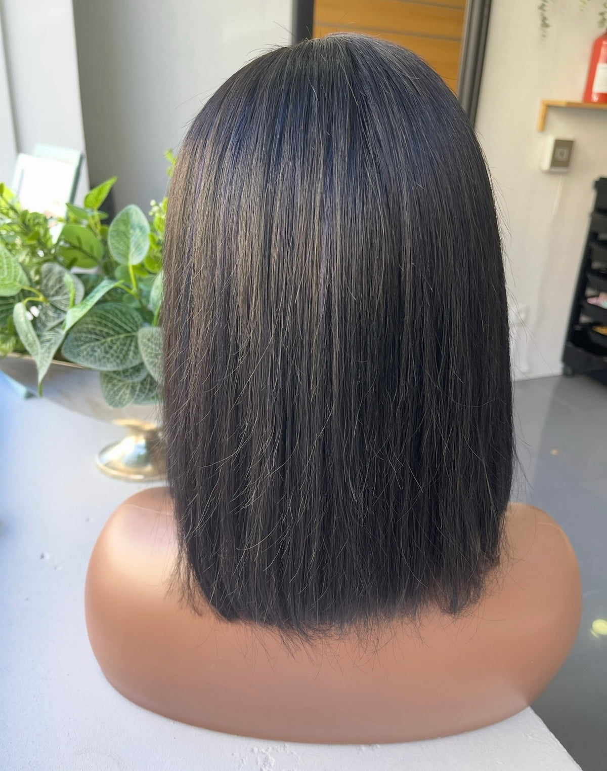 Peruca de cabelo humano Chanel