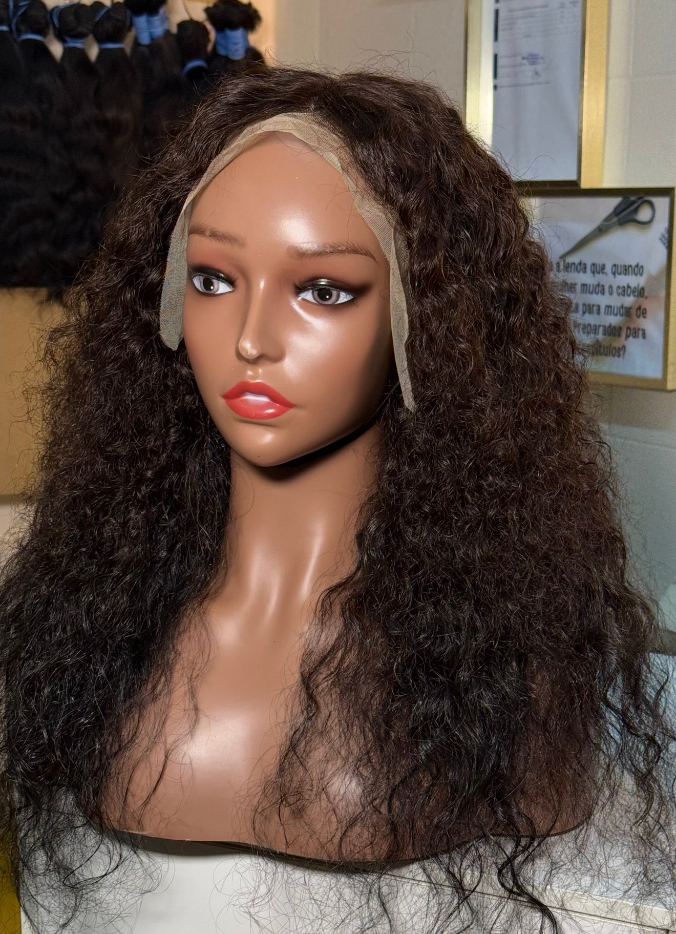 Peruca de cabelo humano
