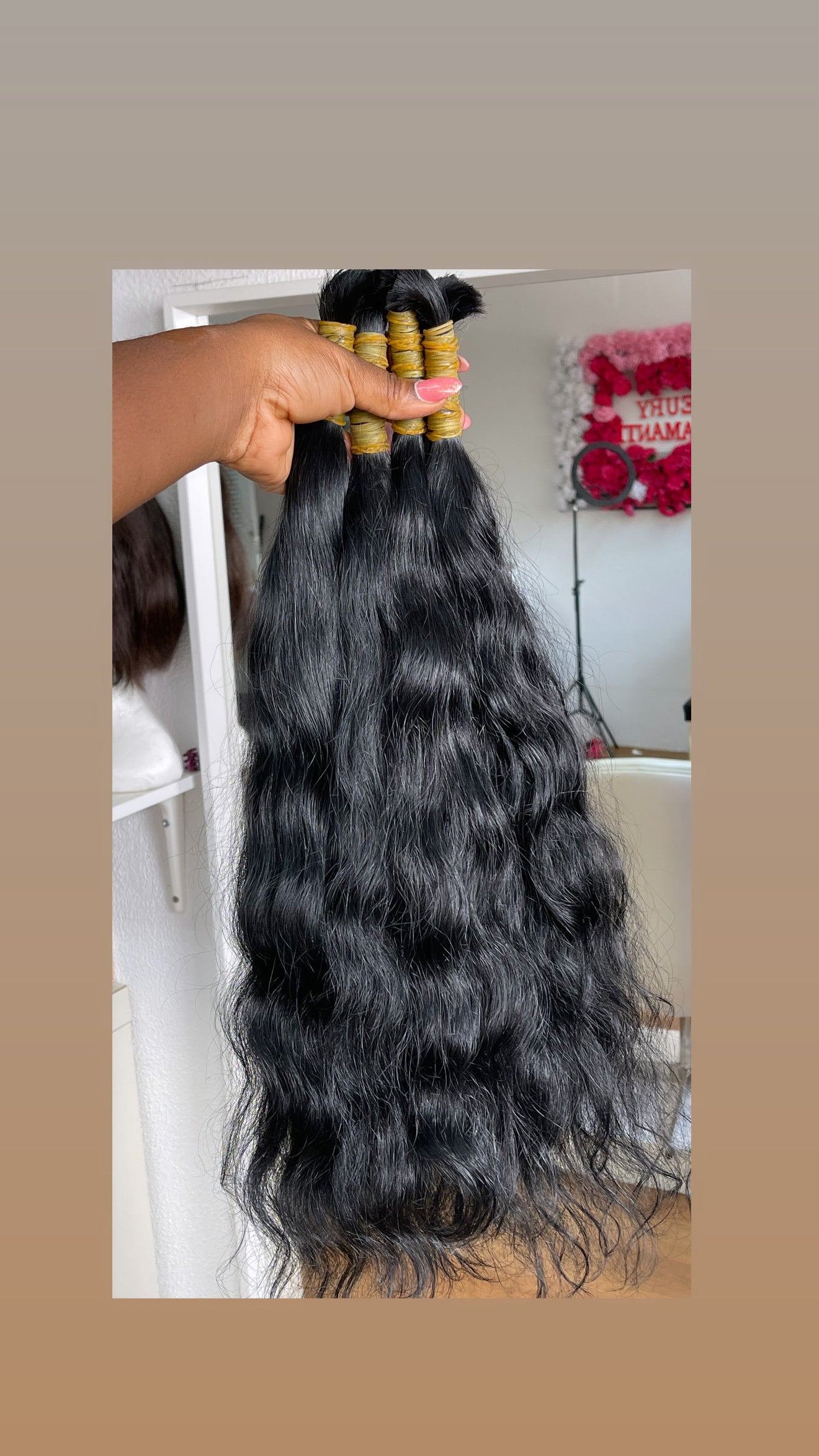 Extensões de cabelo humano