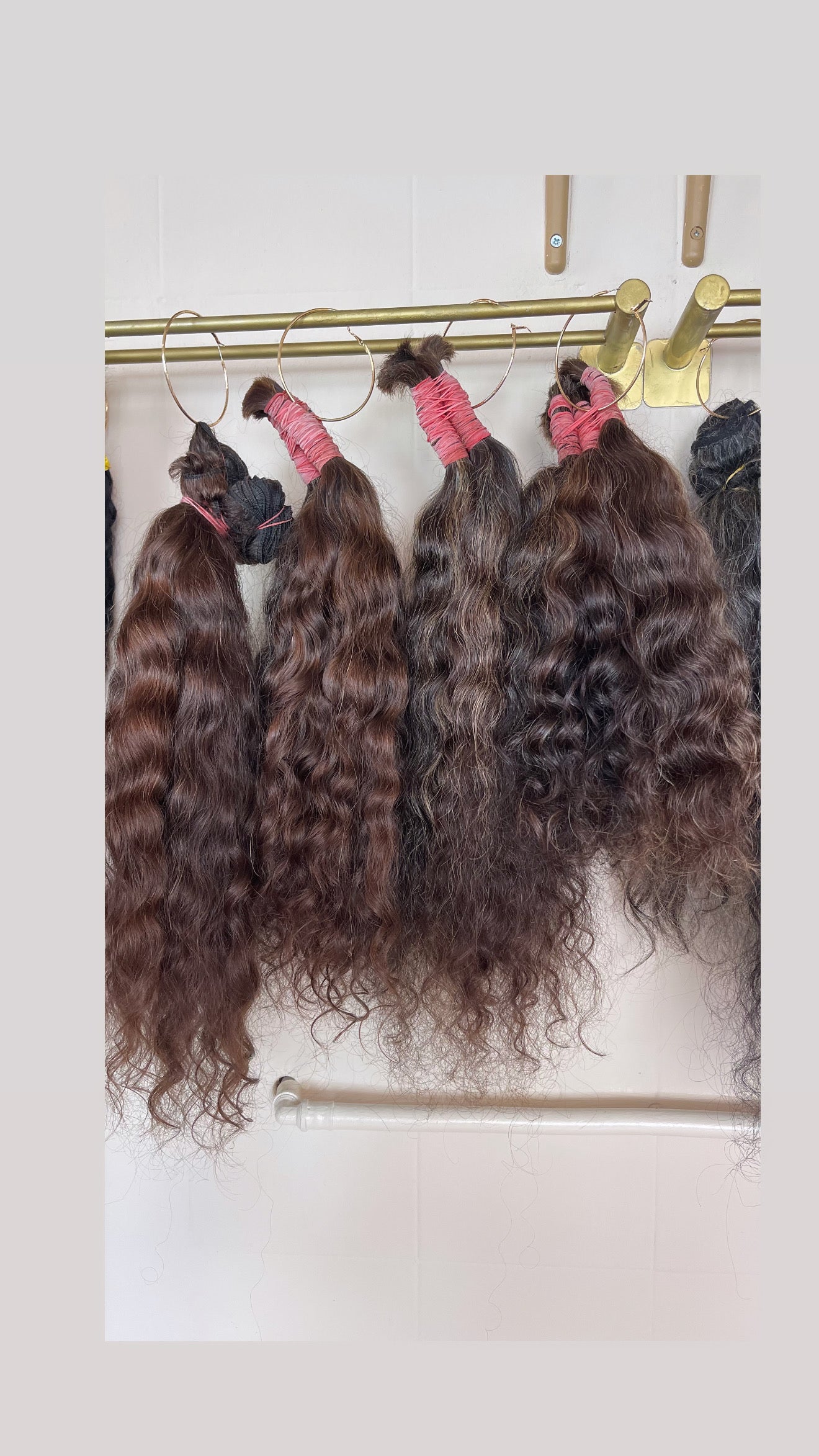 Extensões de cabelo humano