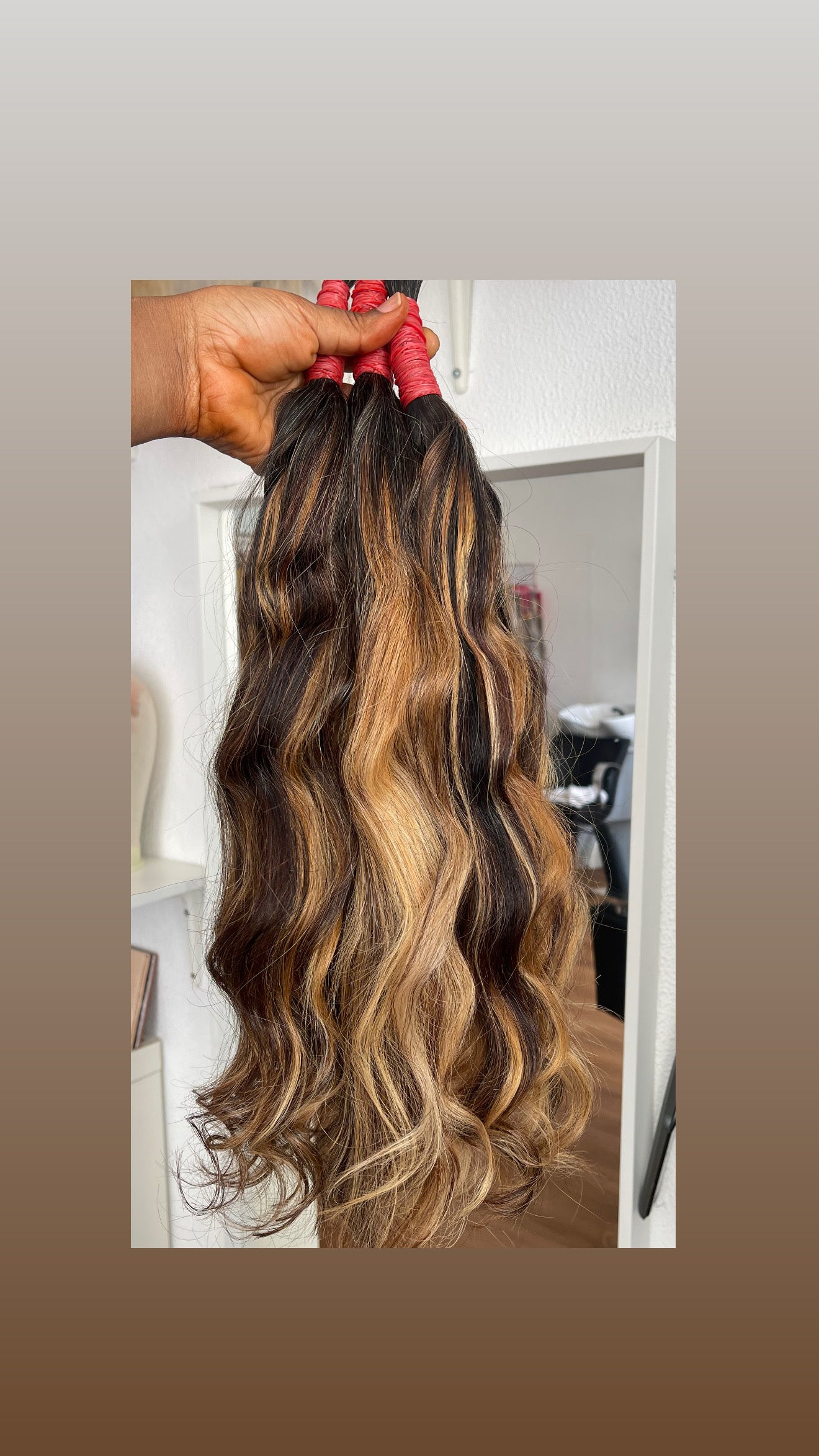 Extensões de cabelo humano