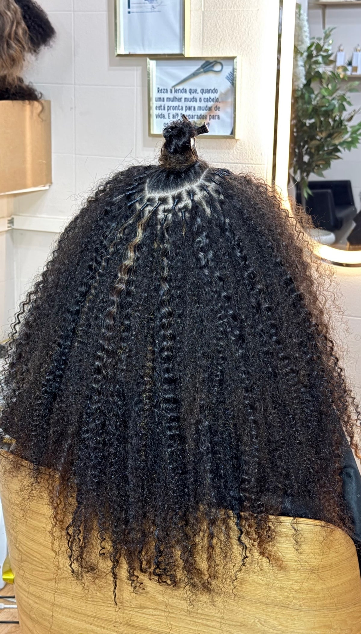 Cabelo+aplicação tamanho 60/65cm