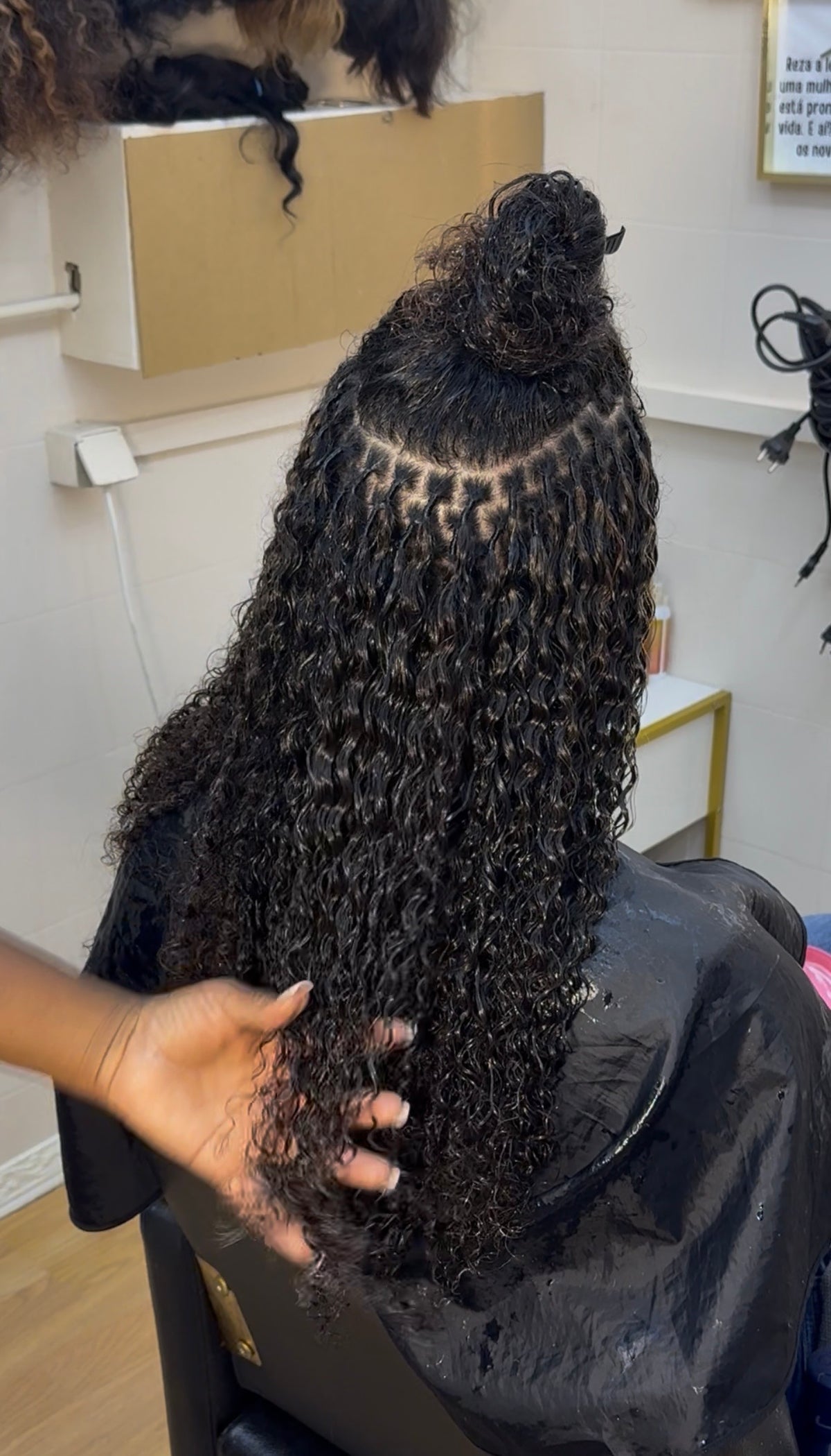 Cabelo+aplicação tamanho 60/65cm