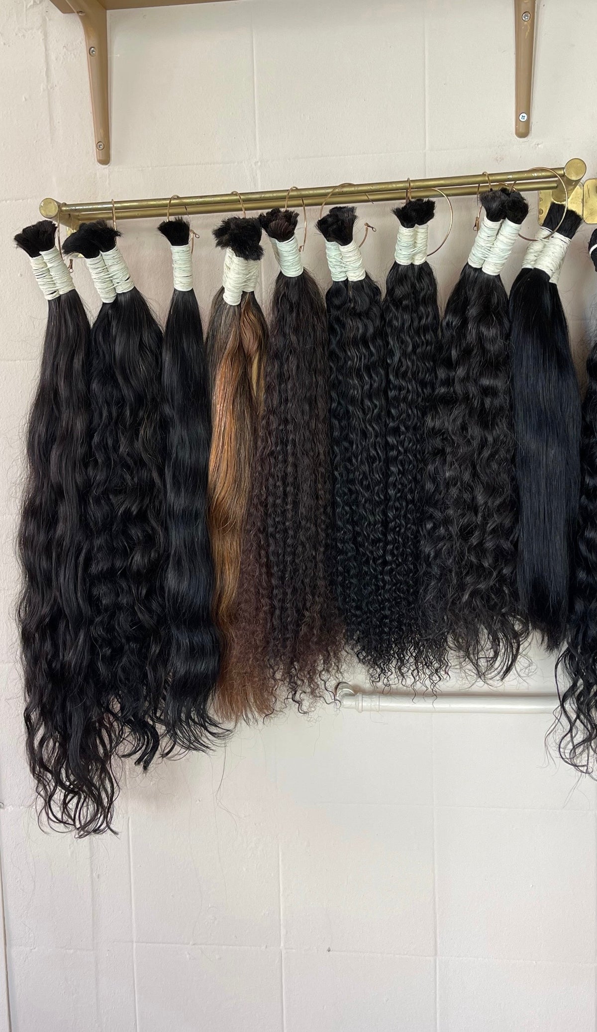 Cabelo humano cacheado