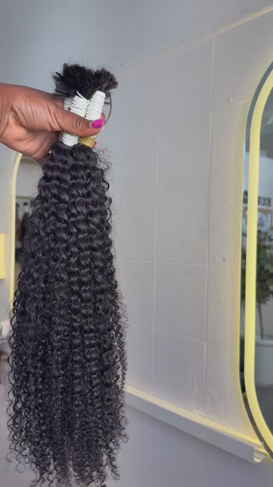 Cabelo humano cacheado