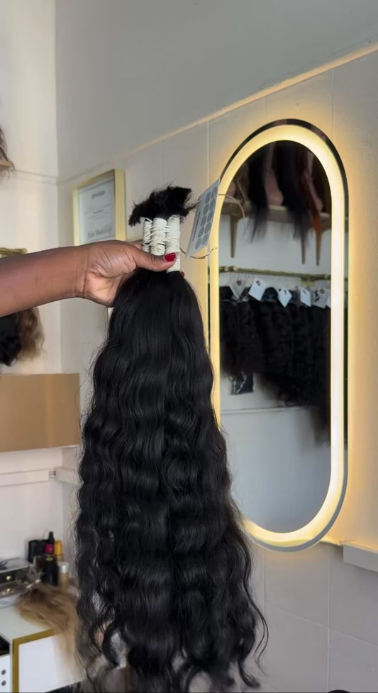 Extensões de cabelo humano